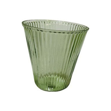 4 in Emerald Ripple Votive Vase