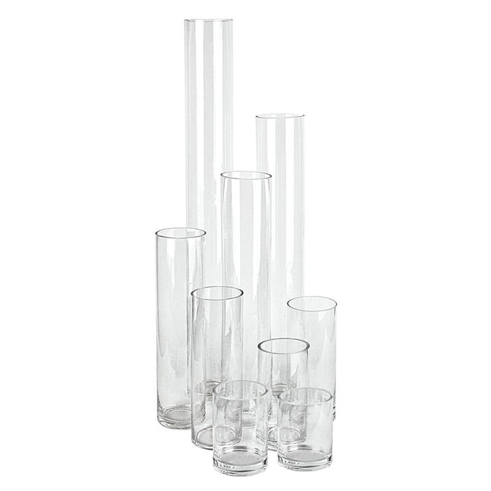 Round Heavy Glass Cylinder