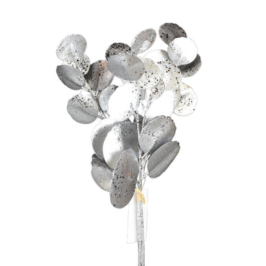 14.5" Glitter Eucalyptus Pick - Silver