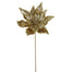 20 in Metallic Poinsettia Stem - Gold