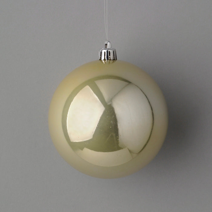 100Mm Pearlized Plastic Ball Ornament