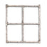 Faux Birch Window Frame White
