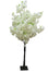 6' Polyester Peach Blossom Tree - Cream