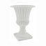 21.25" Round White Plastic Urn