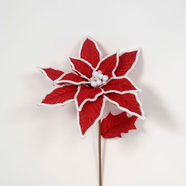 30" Polyester Poinsettia - Red