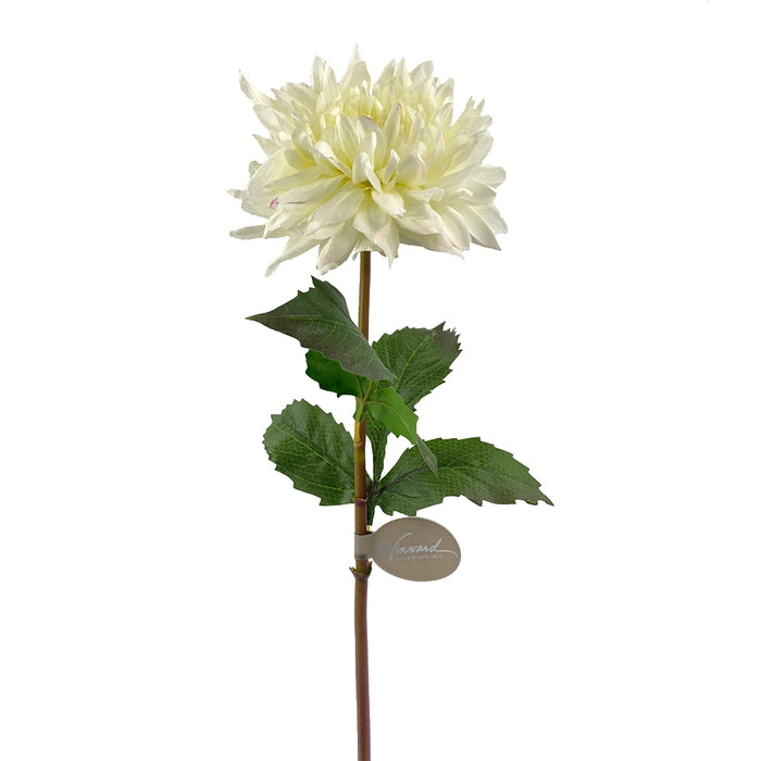 20" Dahlia Stem - White