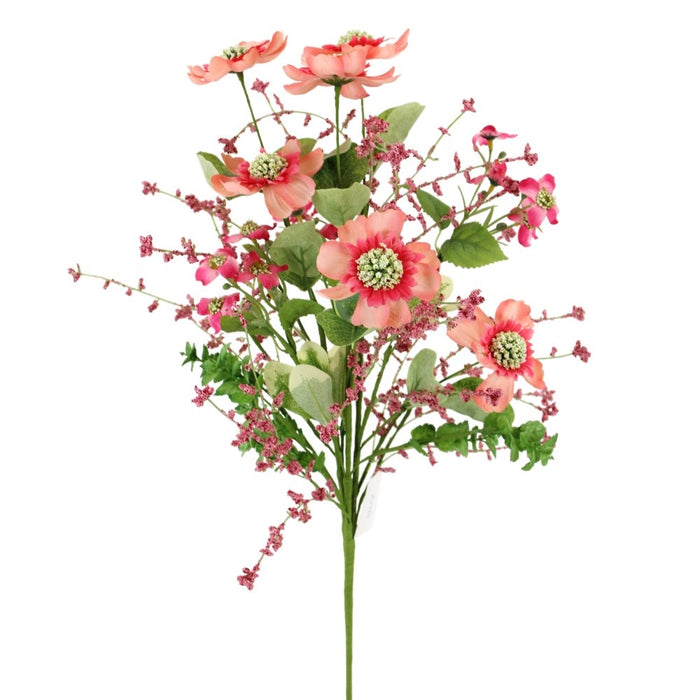 21 in Mix Flower Spray - Pink