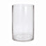 5"D x 8"H Clear Round Glass Vase