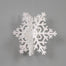 Foam 3D Snowflake Ornament w/Hanger - Snow