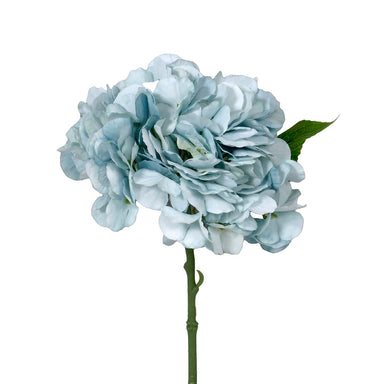 13" Polyester Short Stem Hydrangea - Blue