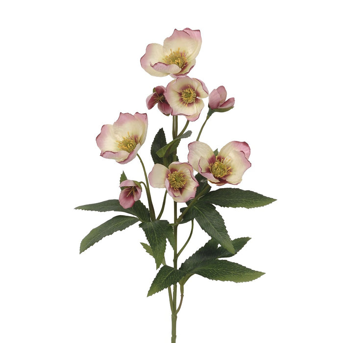 22 in Polyester Helleborus Spray