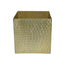 6" Aluminum Gold Cube