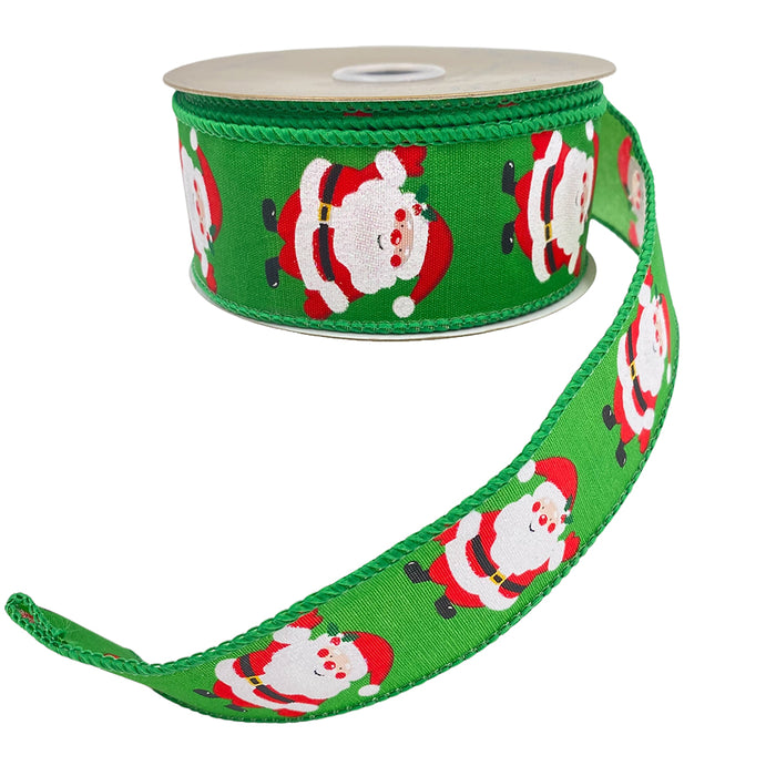 Santa Ribbon - Red/Green/White