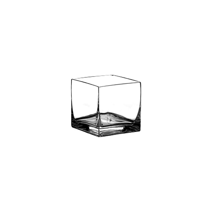 4" Square Vase Crystal