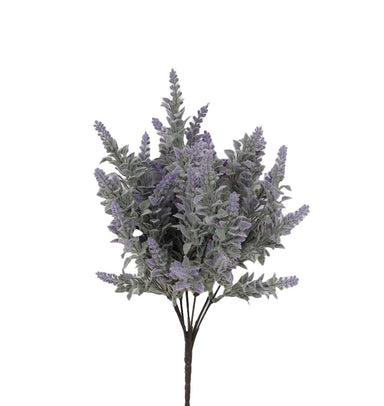 14 in Flocked Lavender Bush
