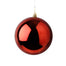 600 Mm Plastic Ball Ornament w/Cord Hanger - Red/Gold