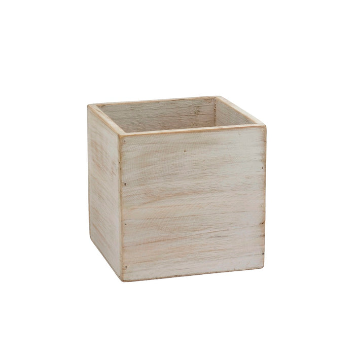 Stained Wood Box w/Hard PVC Liner