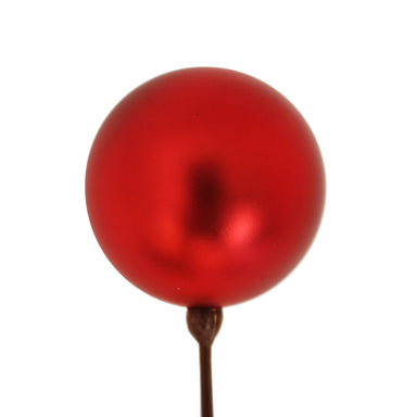 Matte Red Plastic Ball on Pick