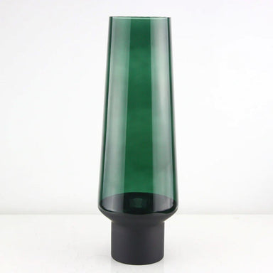 15.75" Smoked Vase - Green