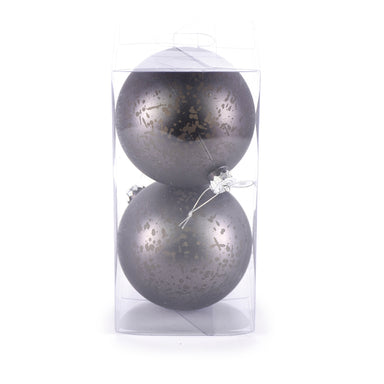 5" Ball Ornament - Charcoal