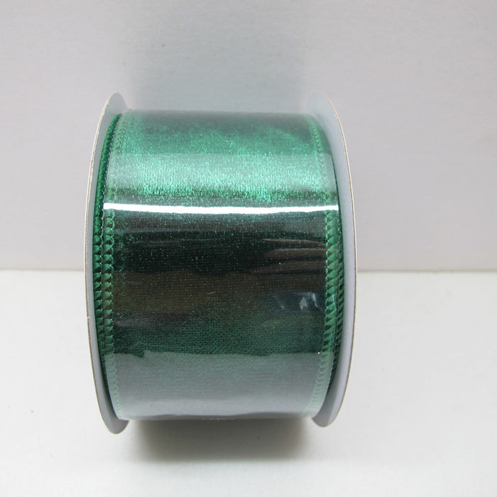 2.5 in Velvet Ribbon - Dark Green