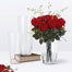 Clear Glass Tapered Vase