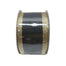 2.5 in Glitter Stripe Ribbon - Black/Gold