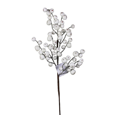 28 in Wired Iced Berry Spray - White