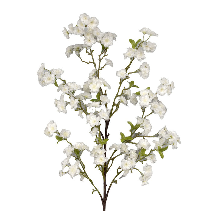 49 1/2" Polyester Cherry Blossom Branch - White