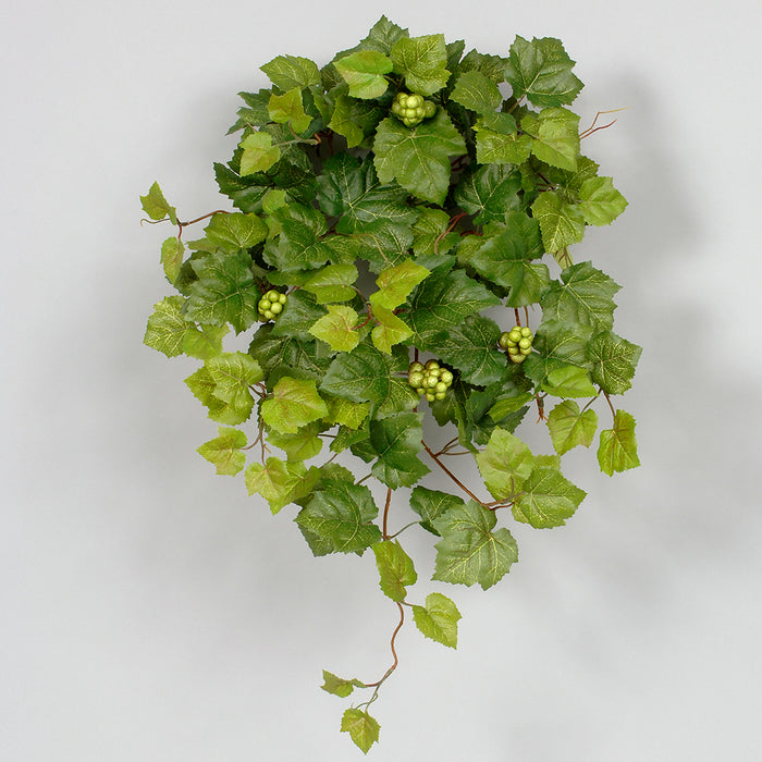 Polyester Hanging Grape Leaves Bush
