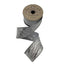 2.5 in Metallic Jacquard Wave Ribbon - Silver