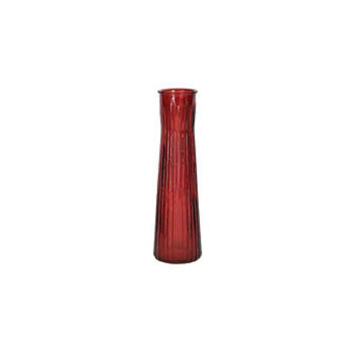 9" Ruby Red Bud Vase