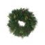 24 in Hardneedle Mixed Festive Pine Double Wreath - Green