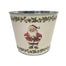 6.5 in Jolly Santa w/Holly Pot - Red/Green