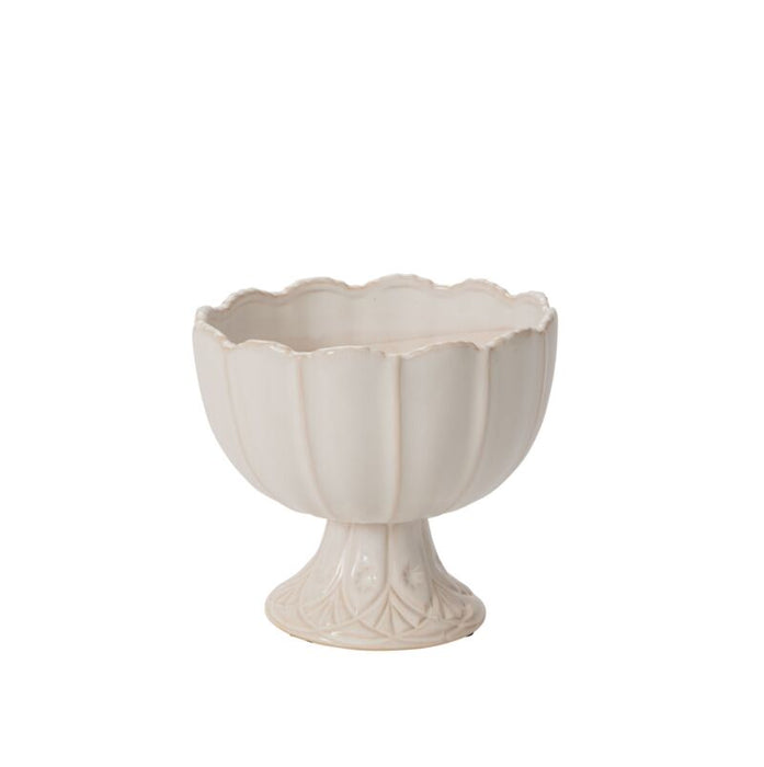 6.75 in Meryl Compote - White