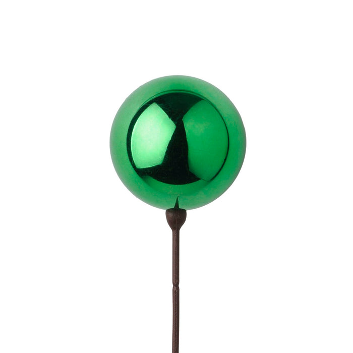 80 Mm Plastic Ball on 18" Pick - Emerald