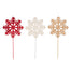 18 in Wood Snowflake Pick