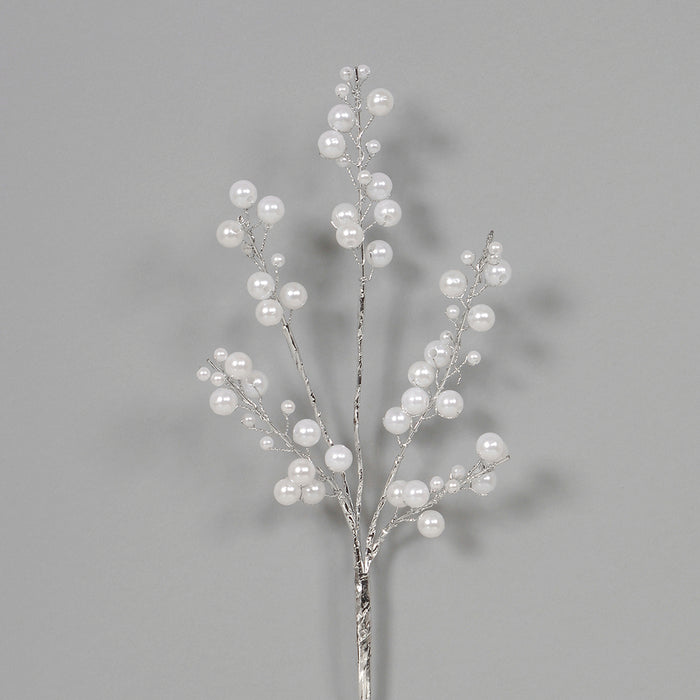 Round Pearl Pick - White/Pearl/Silver