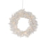 30" Pre-Lit Twig Snow White Double Wreath
