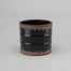 5" Ceramic Cylinder Distressed Pot - Black