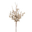 19" Beaded Glittered/Metallic Berry Twig Spray - Champagne