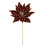20 in Poinsettia Stem - Burgundy/Gold