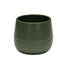 4 1/2 in Dolomite Pot w/Ribbed Base - Matte Forest