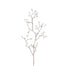 Metallic Branch w/Pearls Spray - Silver/White