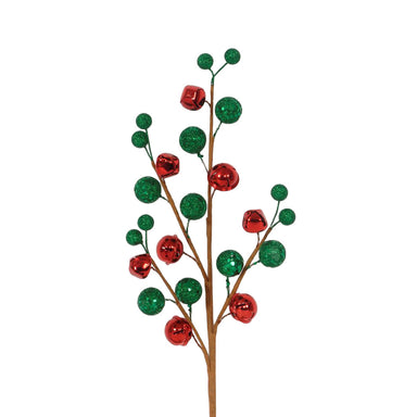 19" Jingle Bell Glitter Ball Spray