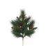 24 in Hardneedle Mixed Festive Pine Spray  - Green