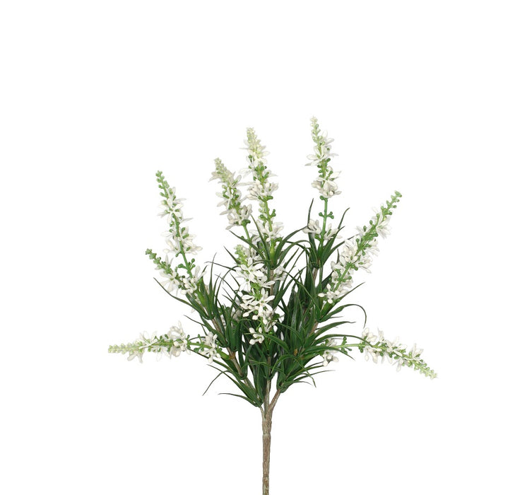 13" Sweet Veronica Bush - White