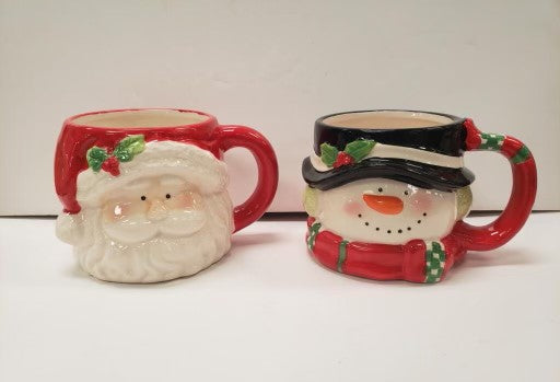 Santa or Snowman Ceramic Mug