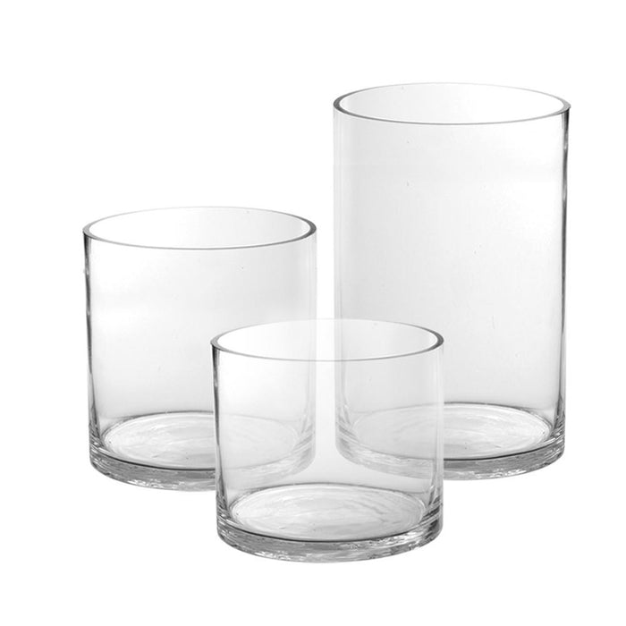 Round Heavy Glass Cylinder