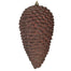 Plastic Glitter Pinecone - Brown